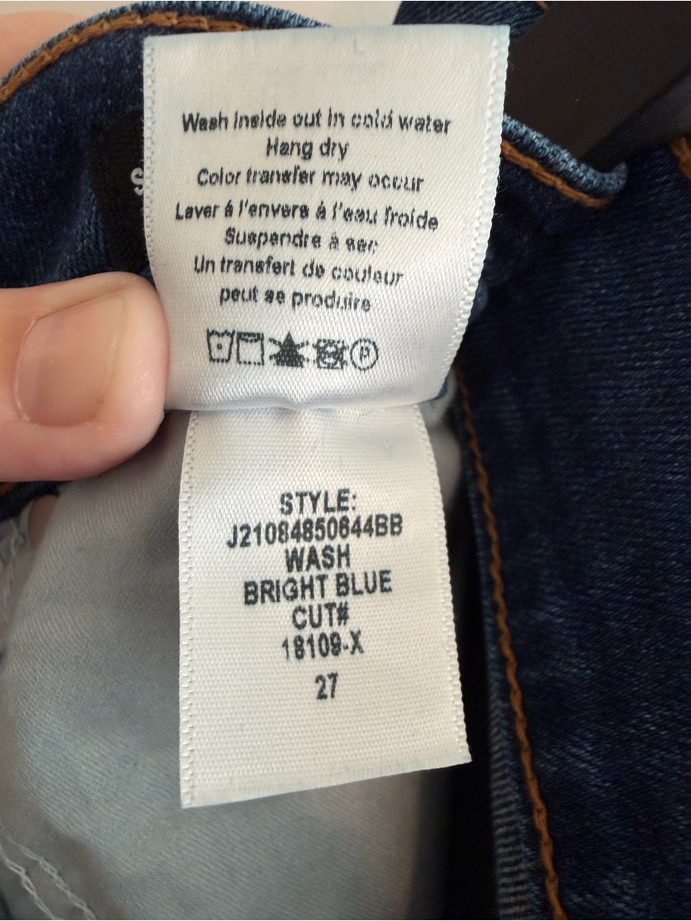 Veronica Beard Beverly Skinny Flare High Rise Bright Blue Jean Size 27 - Picture 8 of 8